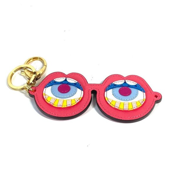 MCM CRAIG & KARL collaboration Eyeglasses Design Bag Charm Key Holder Unused - Picture 1 of 10